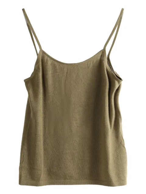 Uma Wang x 1436 sleeveless knitted tank top Brown V2256E001