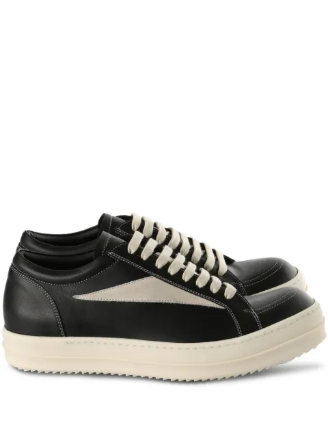 Rick Owens Vintage leather sneakers Black RU01F2897LCOLVS