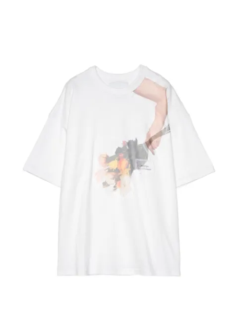 Yoshiokubo graphic cotton T-shirt White YKS26105