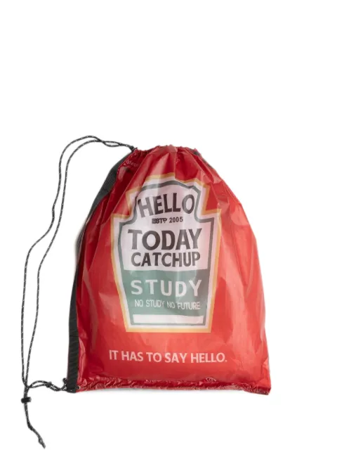 Yoshiokubo drawstring-fastening backpack Red YKS26902