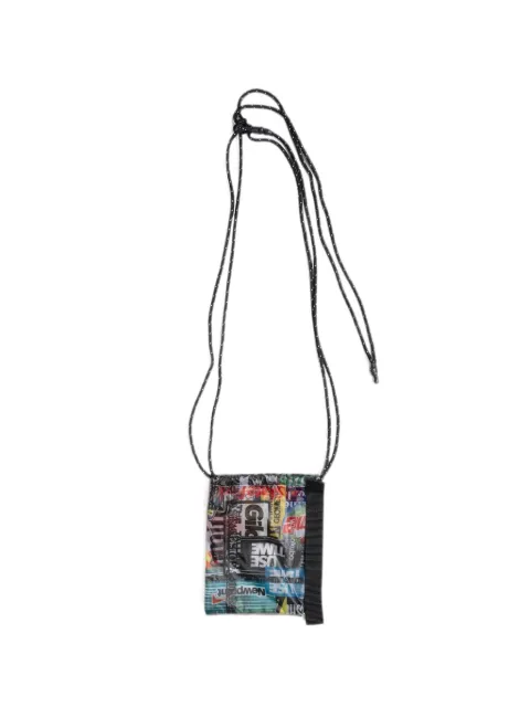 Yoshiokubo graphic-print shoulder bag Black YKS26903