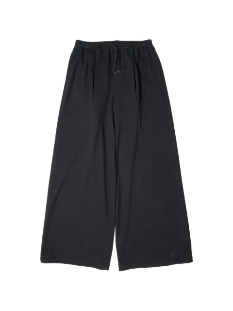 Yoshiokubo pleated wide-leg trousers Black YKS26404
