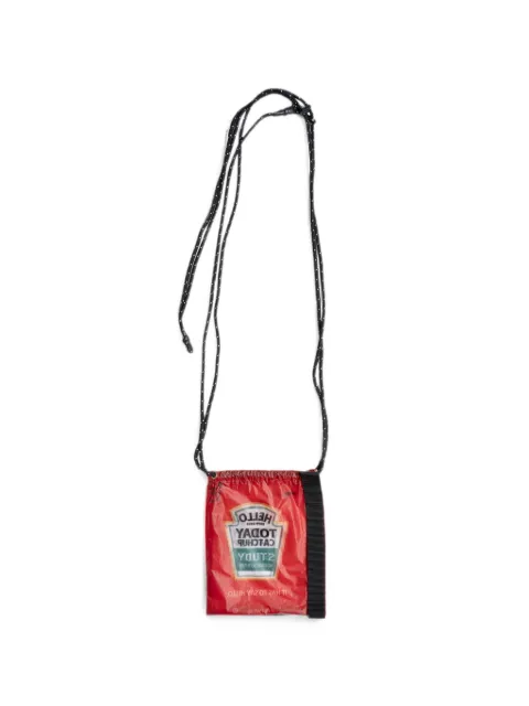 Yoshiokubo graphic-print shoulder bag White YKS26901