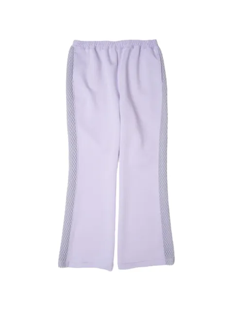 Yoshiokubo mesh-panel track pants Purple YKS26415