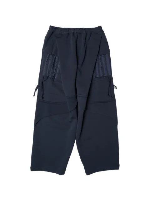 Yoshiokubo wide-leg track pants Blue YKS26412