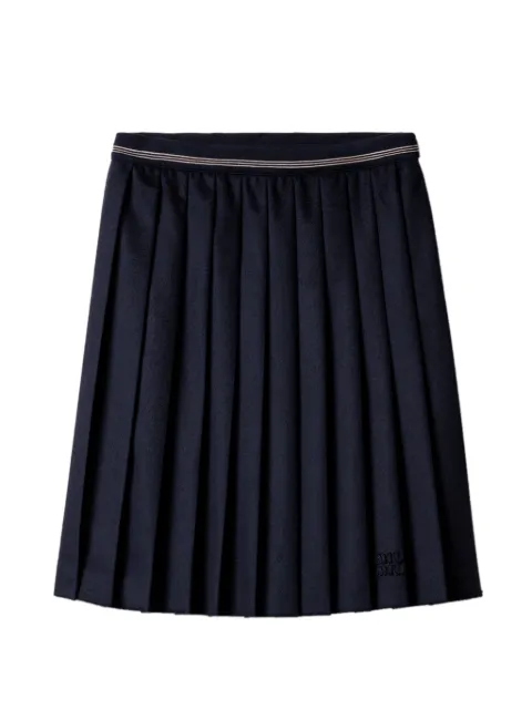 Miu Miu velour midi-skirt Blue MG2530SOOO125Q