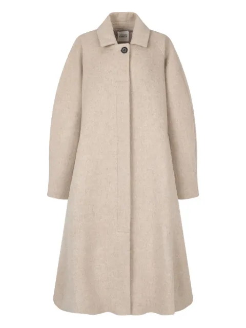 TOMBOY single-breasted flared-hem coat Neutrals 9105411223