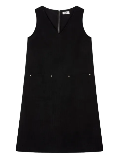 TOMBOY corduroy V-neck dress Black 9105441221