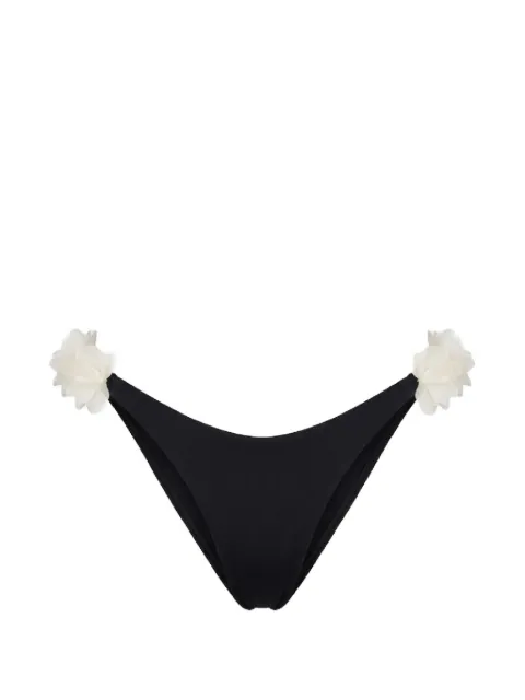 La Reveche Jamila floral bikini bottoms Black JAMILABOTTOMBLACKWHITE