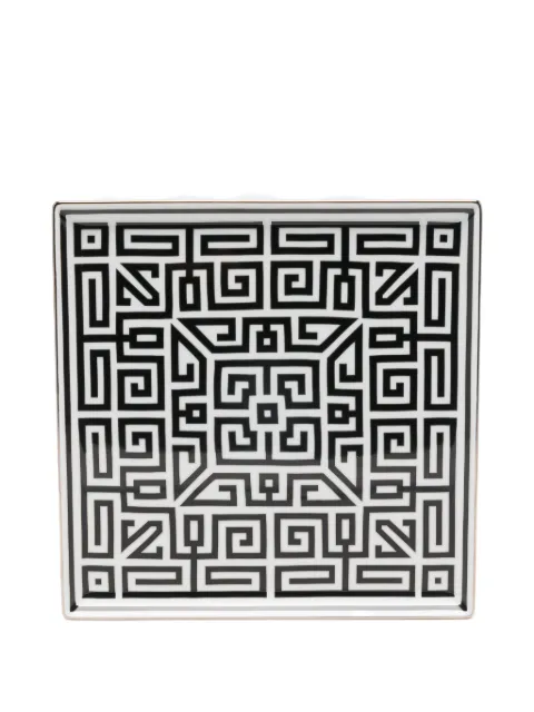 GINORI 1735 LAbirinto maze pattern plate White 172RG01FVS121