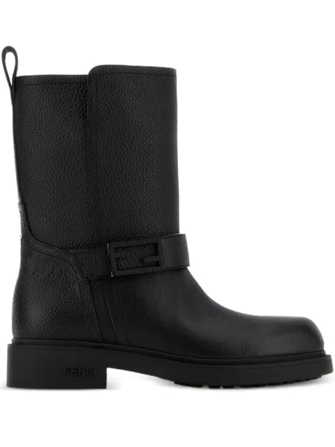 FENDI leather buckle boots Black 8T8892TDK
