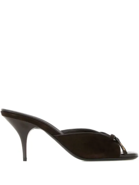 Miu Miu bow-detail sandals Brown 5XX662F075008