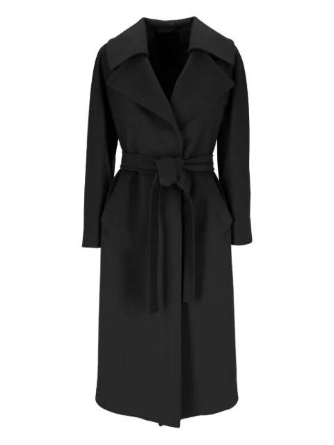 HERESIS belted coat Black M56120G40027