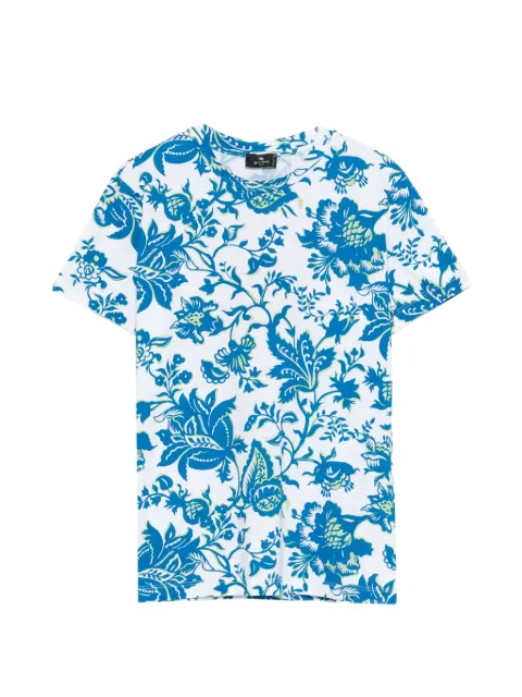 ETRO floral T-shirt White WRMA0006AKH27