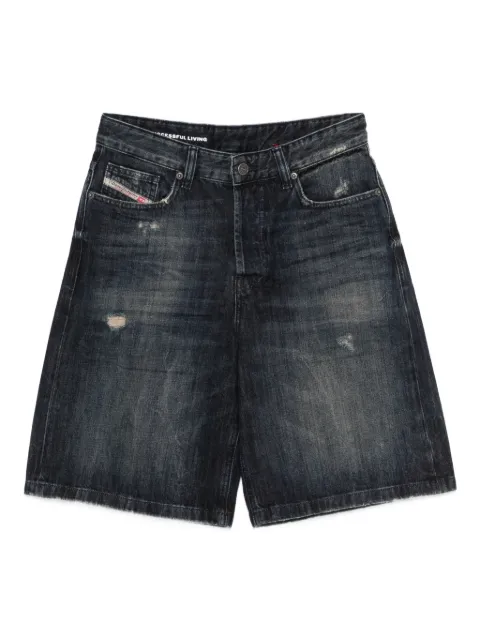 Diesel De-sire distressed-detail shorts Blue A140510ADBZ