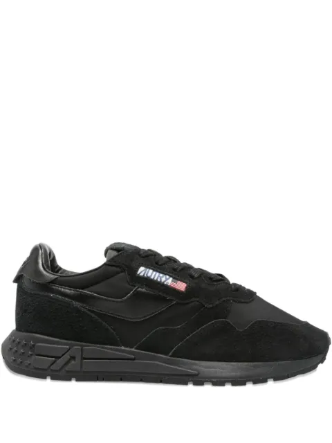 Autry suede logo-patch sneakers Black WWLWRM04
