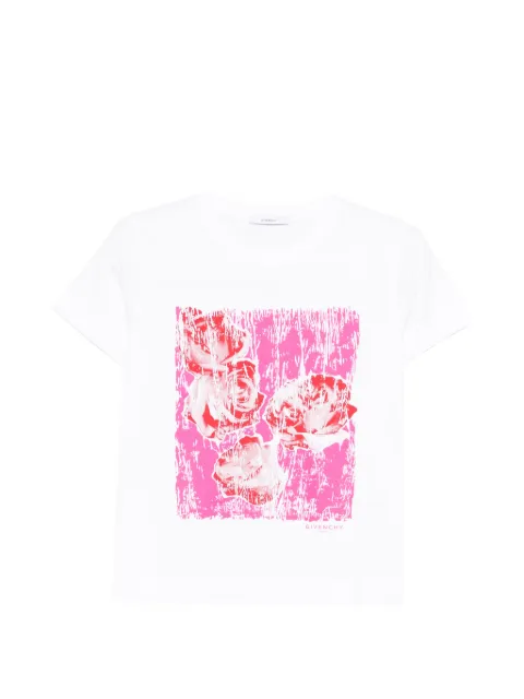 Givenchy floral print T-shirt White BW70FJP7A9