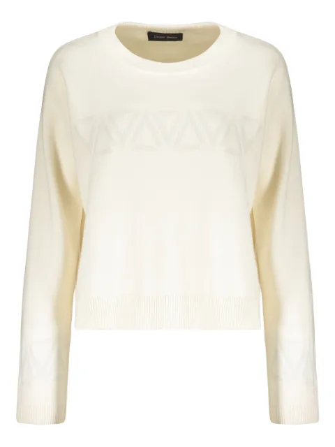 Herno crew-neck cropped sweater Neutrals MG00001DL70159