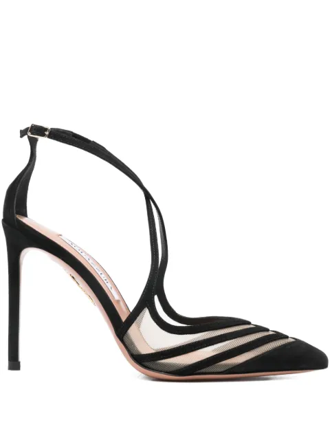 Aquazzura point toe strap heels Black AANHIGP0SFE000