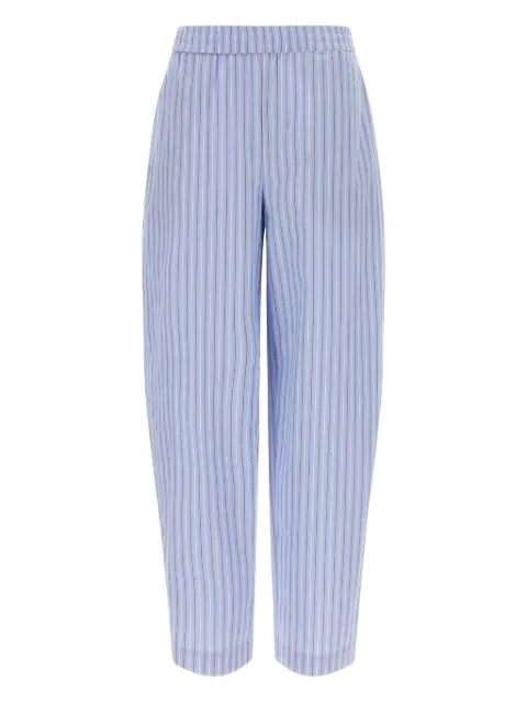 ROTATE BIRGER CHRISTENSEN striped-pattern tapered trousers Blue 11536430823082