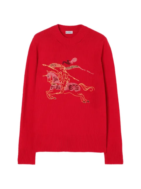 Burberry EKD cross-stitch sweater Red 8118595