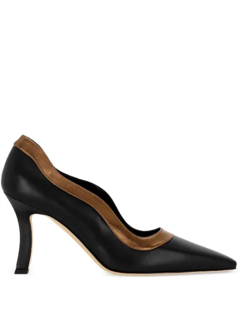 Manolo Blahnik trimmed pumps Black 3253012000100152211