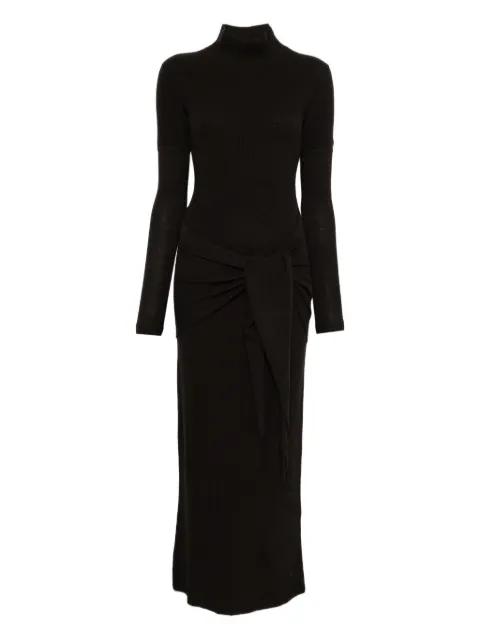 Federica Tosi roll-neck maxi dress Black 3230135329