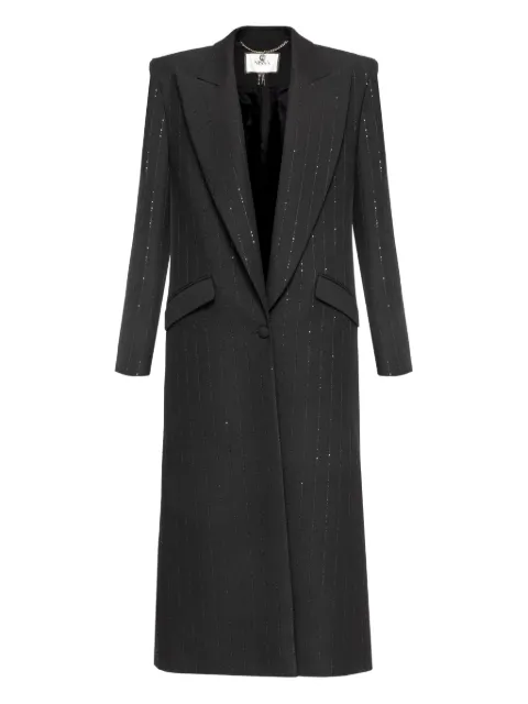 NISSA sequin-embellished coat Black RG16160BLACK