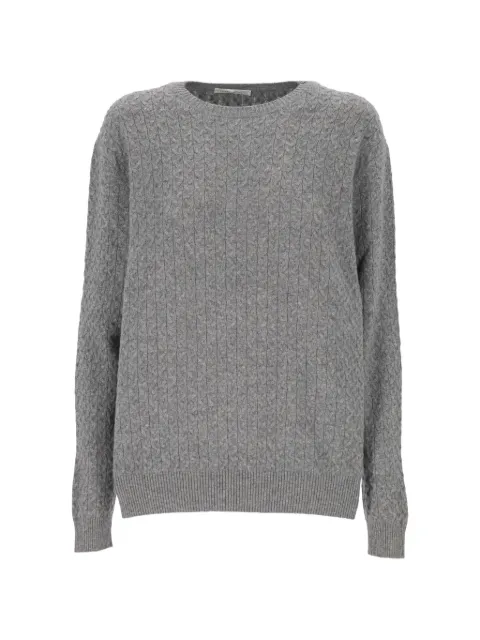 OLIVER LATTUGHI cable-knit cashmere sweater Grey U107WS