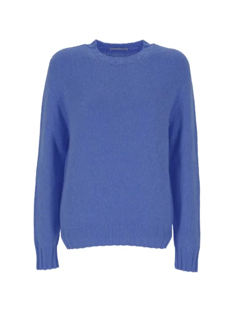 OLIVER LATTUGHI ribbed-trim cashmere sweater Blue D223WS