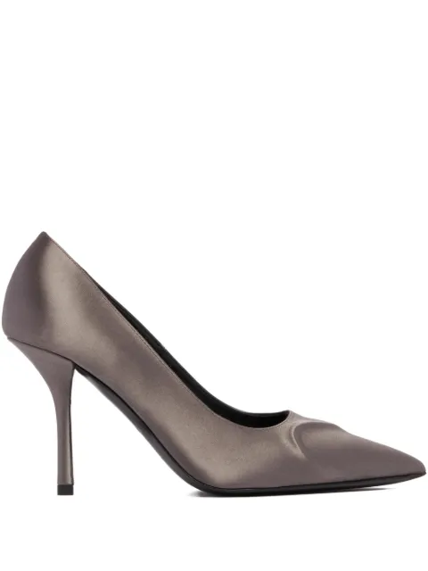 Alaïa heart detail heeled pumps Grey AA3E089TK019755