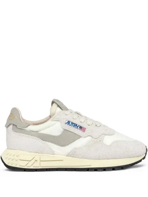 Autry laces leather trainers Neutrals WWLMNCNYLONCRACK