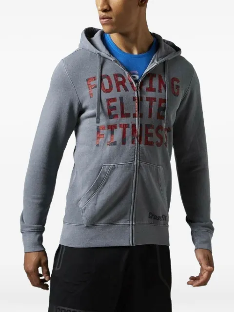 Reebok CrossFit Forging Elite Fitness full-zip sweatshirt Grey AJ3499