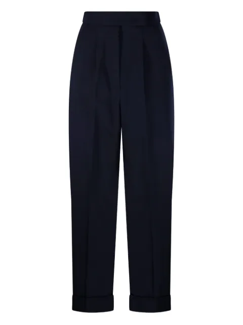 Max Mara cuffed pleated trousers Blue 2611131111600