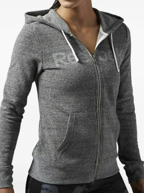 Reebok Elements logo zip-up hoodie Grey AJ2806