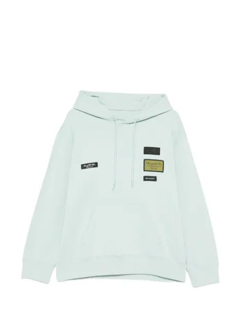 MM6 Maison Margiela logo-patch hoodie Green S52GU0255M25025