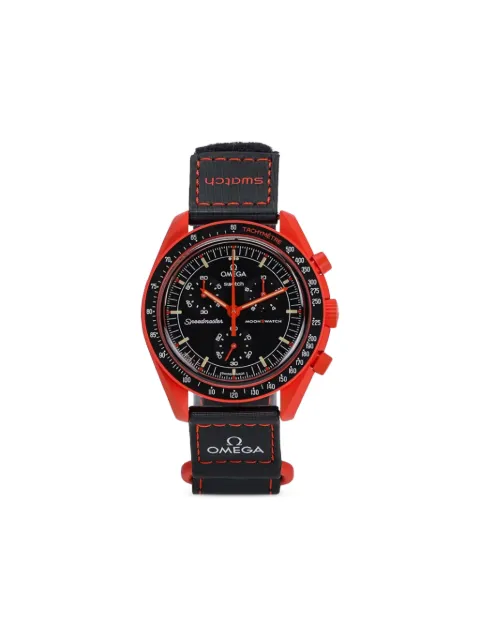 Swatch x Omega Mission On Earth Lava 42mm watch Black SO33O100