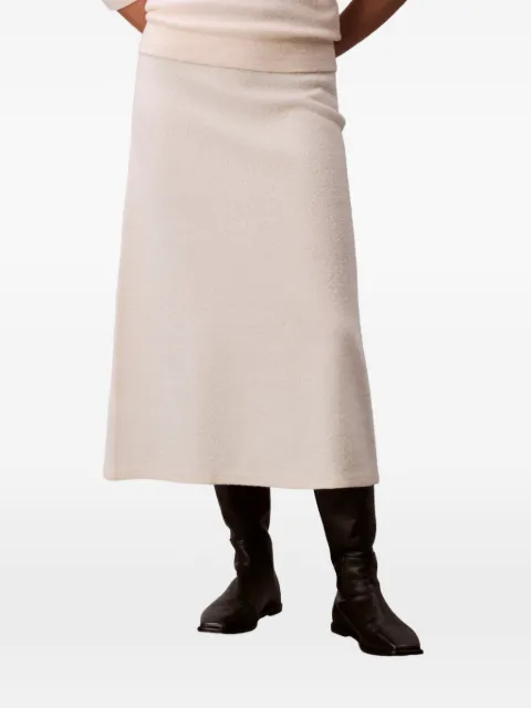 Calvin Klein merino midi skirt Neutrals LV144E366GYBH