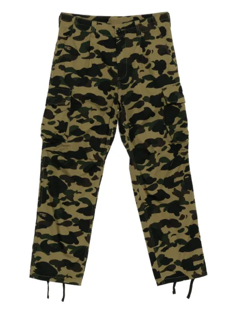 A BATHING APE® camouflage-print trousers Green 0ZXPTM008521P