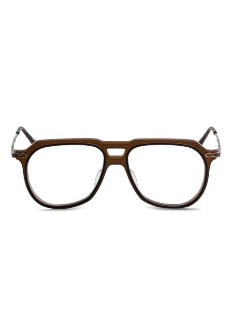 Matsuda browline glasses Brown M2073