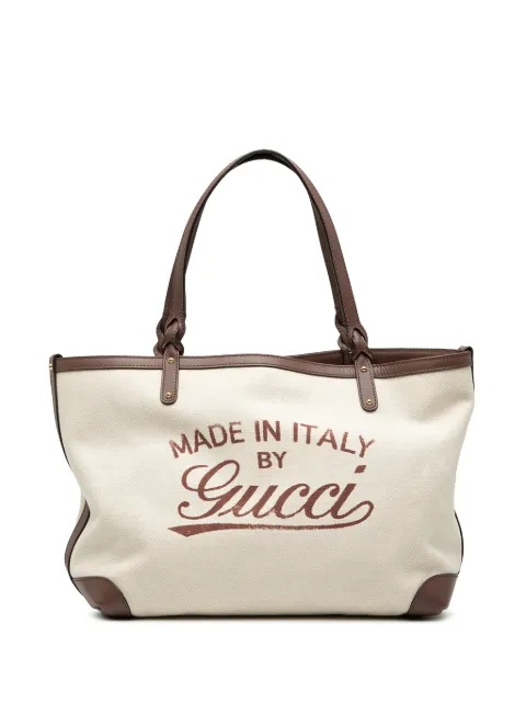Gucci Pre-Owned 2000-2015 Canvas Craft tote bag Brown 3JSDT9D0HZ3RGEW3