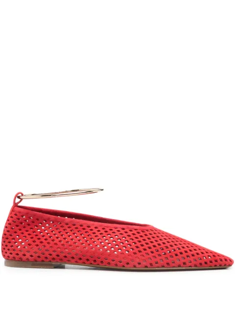 Jil Sander Ring ballerina pumps Red J15WZ0038P7587