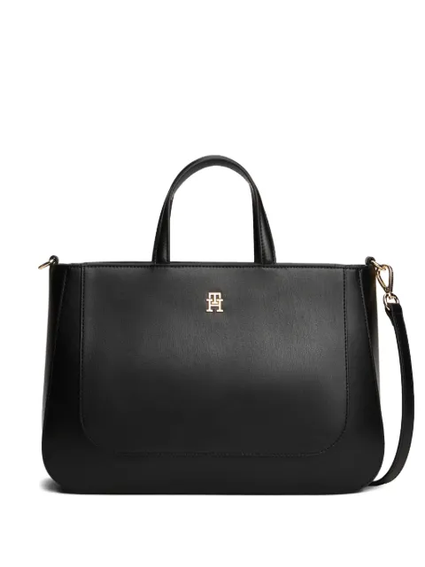 Tommy Hilfiger logo-detail tote bag Black AW0AW18145