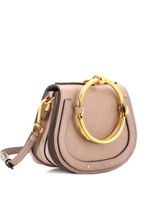 Chloé Pre-Owned Nile Leather Small crossbody bag Grey UF4V2HTSI524SC0L