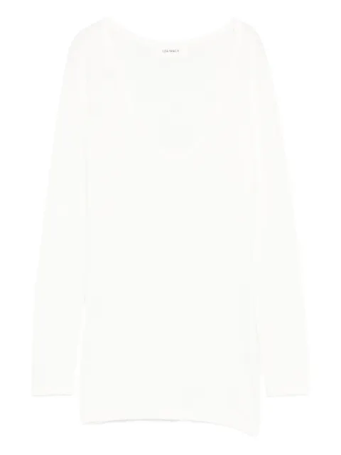 Lisa Yang Amalea scoop-neck top White 2026030