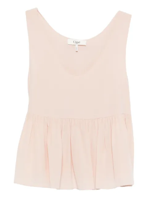 Chloé peplum-hem top Pink CH26SHT30005