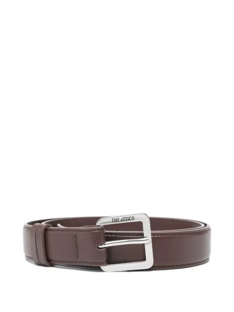 The Attico logo buckle belt Brown 260WKE00029LBT019AA