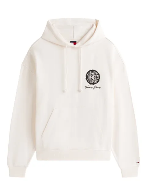 Tommy Jeans logo-printed hoodie White DM0DM22367YBH
