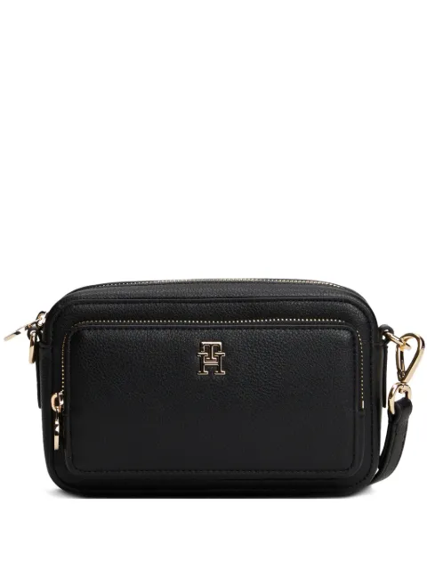Tommy Hilfiger logo-detail zipped shoulder bag Black AW0AW18120BDS