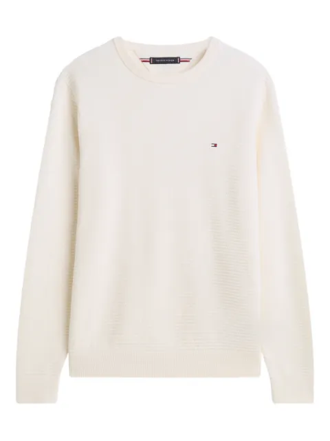 Tommy Hilfiger textured sweater White MW0MW41643